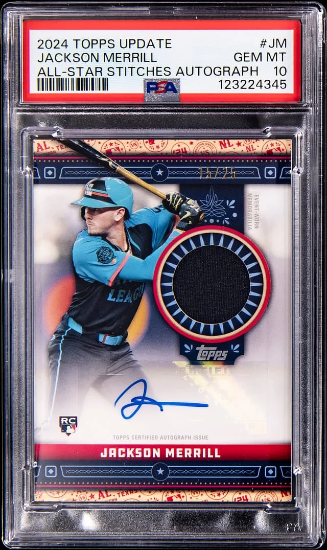 2024 Topps Update Jackson Merrill All-Star Stitches Autograph #ASSA-JM card image