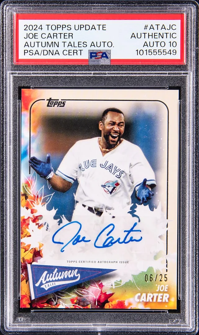2024 Topps Update Joe Carter Autumn Tales Autographs #ATAJC card image