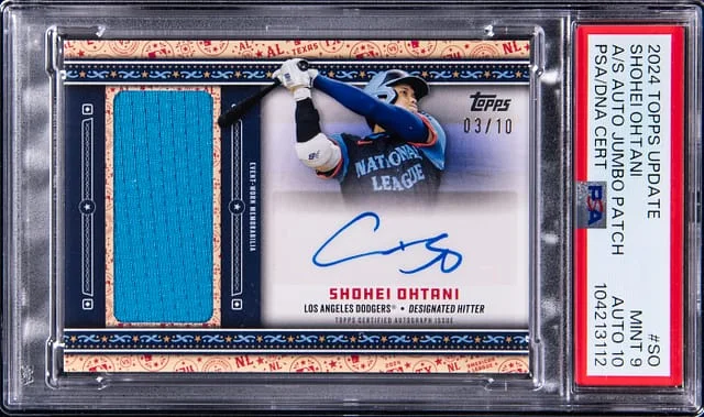 2024 Topps Update Shohei Ohtani All-Star Autograph Jumbo Patch #ASAJP-SO card image