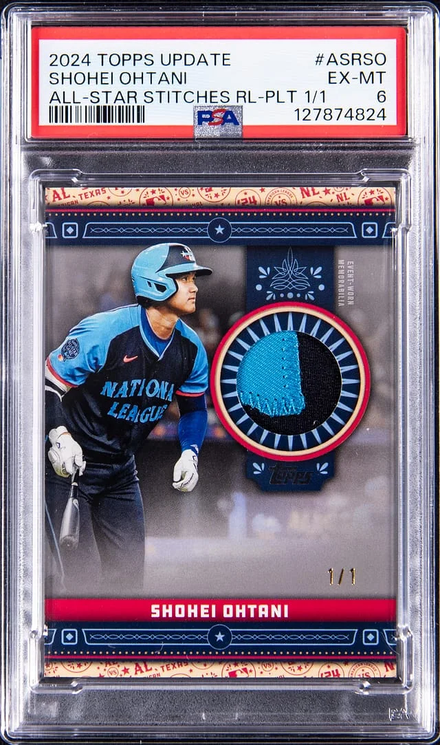 2024 Topps Update Shohei Ohtani All-Star Stitches Relic Platinum #ASR-SO card image