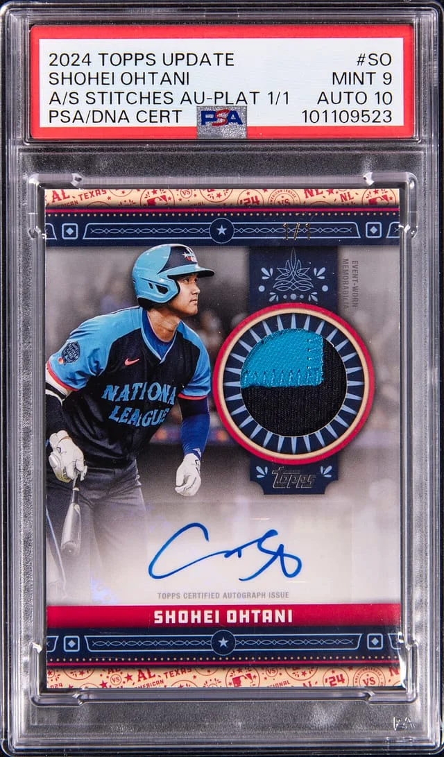 2024 Topps Update Shohei Ohtani All-Star Stitches Autographs Platinum #ASSA-SO card image