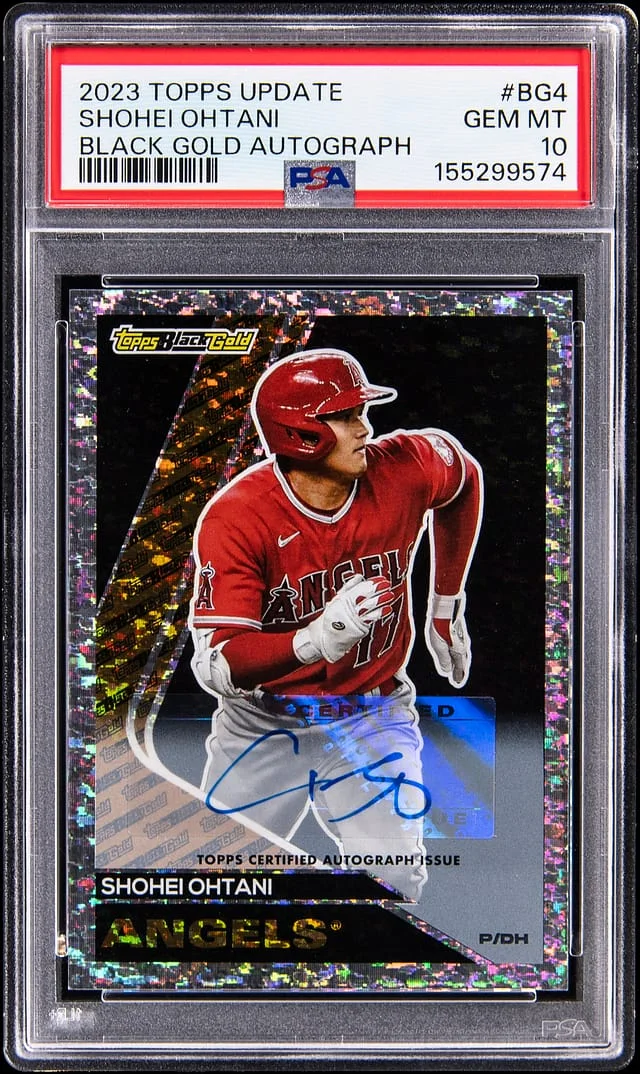 2024 Topps Update Shohei Ohtani Black Gold Autograph #BG-4 card image