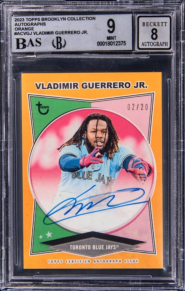 2024 Topps Vladimir Guerrero Jr. Brooklyn Collection Orange Autograph #AC-VGJ card image