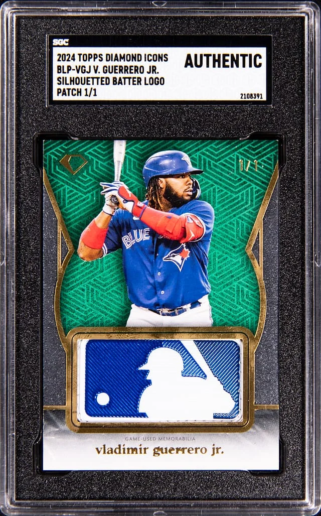 2024 Topps Vladimir Guerrero Jr. Game-Used Diamond Icons Silhouetted Batter Logo Patch #BLP-VGJ card image
