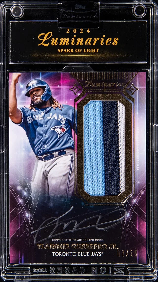 2024 Topps Vladimir Guerrero Jr. Luminaries Spark of Light Autographed Patch #SLP-VG card image
