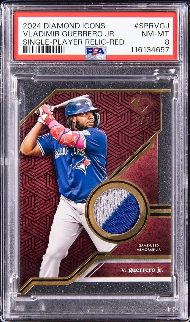 2024 Topps Vladimir Guerrero Jr. Diamond Icons Single Player Relic Red #SPRVGJ card image