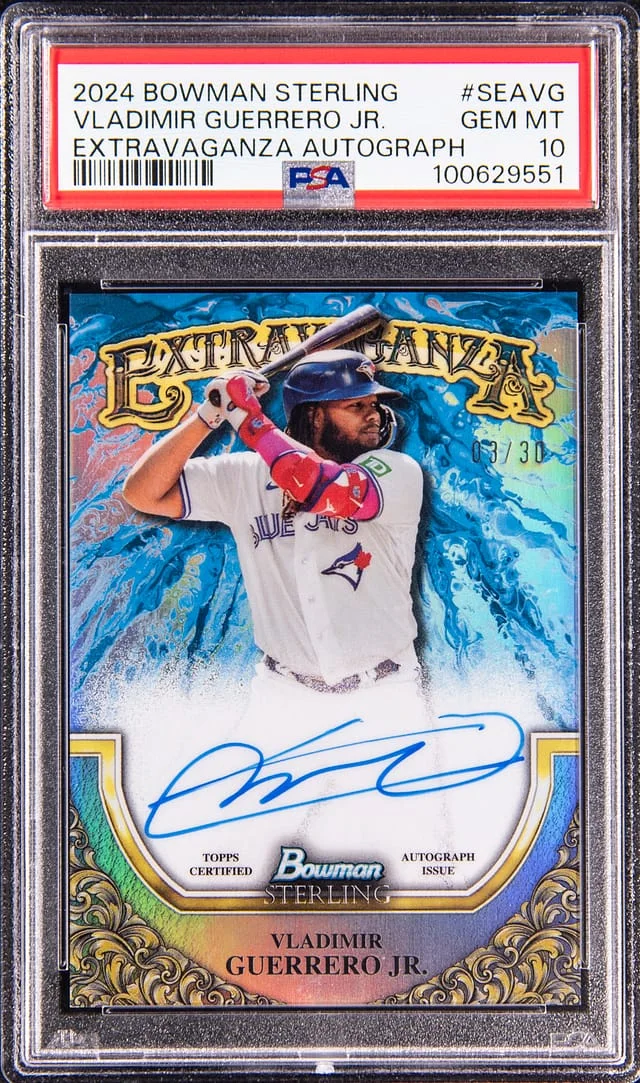 2024 Topps Vladmir Guerrero Jr. Bowman Sterling Extravaganza Autograph #SEA-VG card image