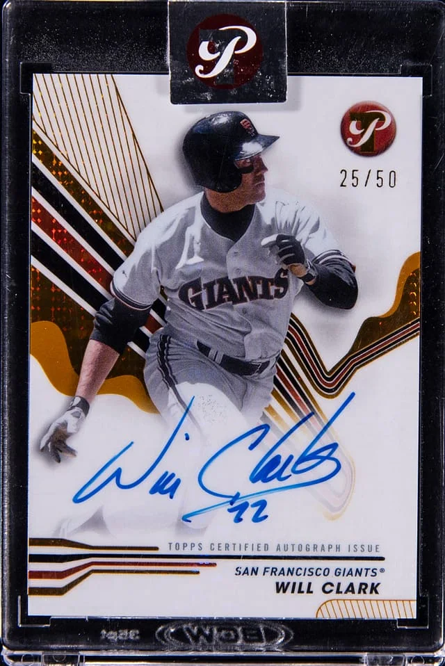 2024 Topps Will Clark Pristine Autograph Gold Refractor #PA-WC card image