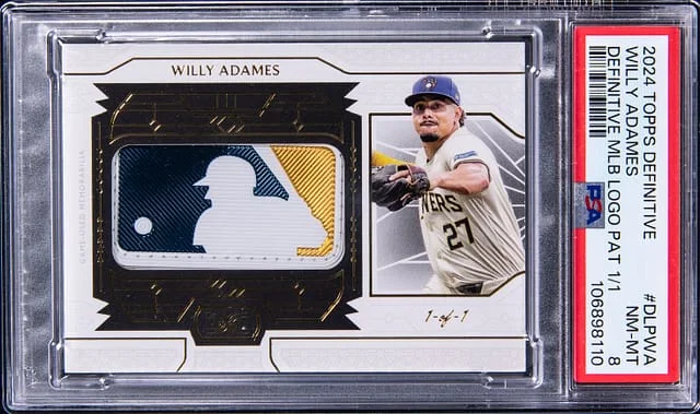 2024 Topps Willy Adames Game-Used Definitive Collection MLB Logo Patch #DLP-WA card image