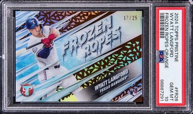 2024 Topps Wyatt Langford Pristine Frozen Ropes Orange #FR-26 card image