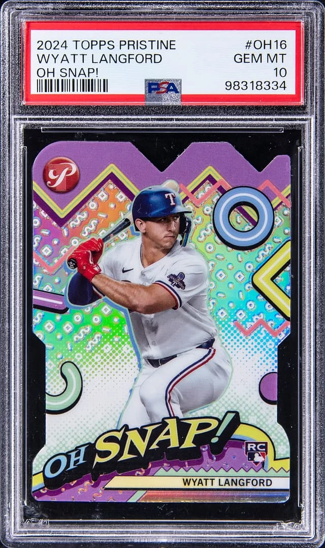 2024 Topps Wyatt Langford Pristine Oh Snap! #OH-16 card image