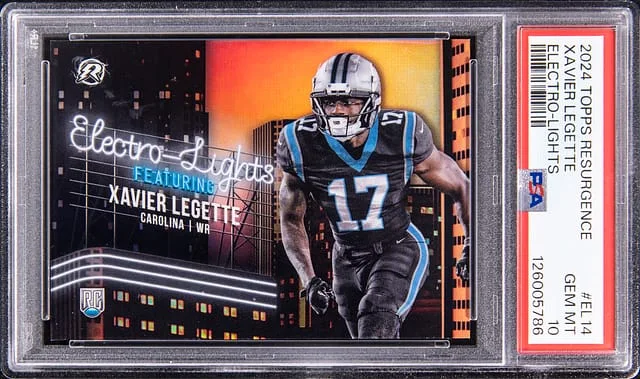 2024 Topps Xavier Legette Resurgence Electro Lights #EL-14 card image