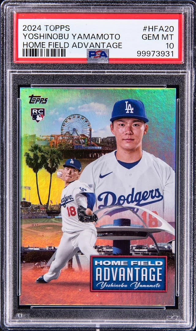 2024 Topps Yoshinbou Yamamoto Home Field Advantage #HFA-20 card image