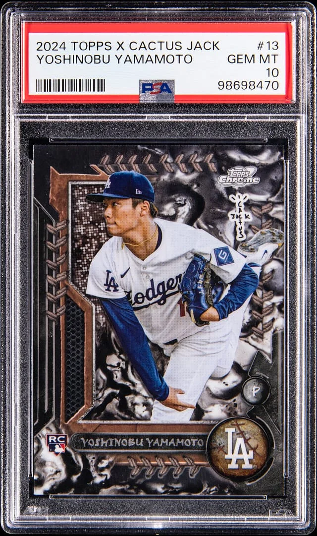 2024 Topps Yoshinobu Yamamoto X Cactus Jack #13 card image
