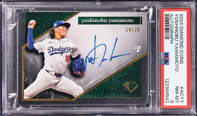 2024 Topps Yoshinobu Yamamoto Diamond Icons Autograph #AC-YY card image