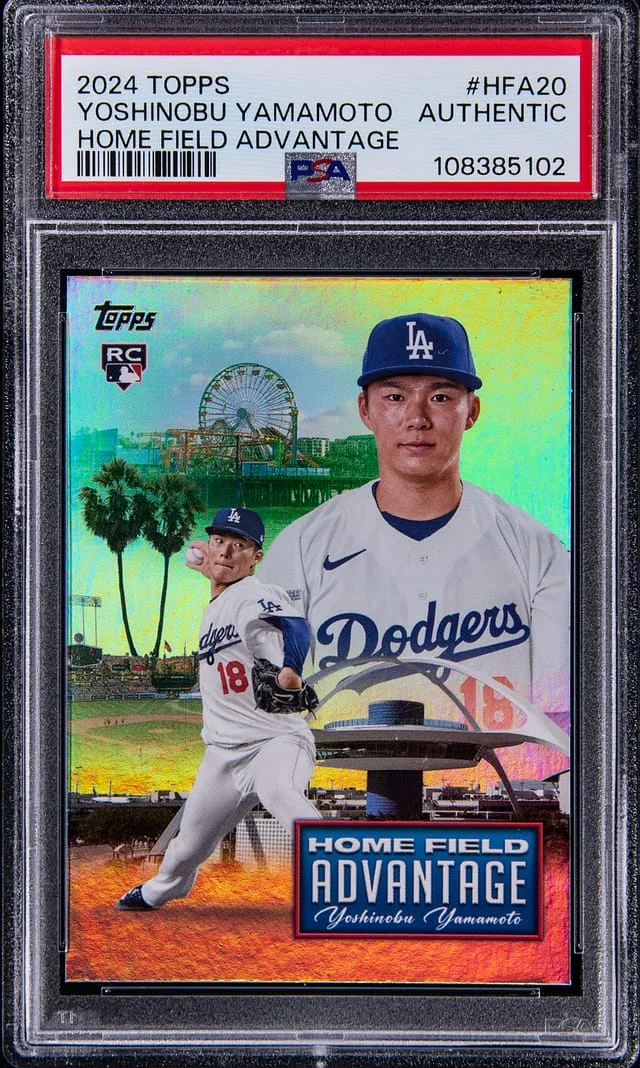 2024 Topps Yoshinobu Yamamoto Home Field Advantage #HFA-20 card image