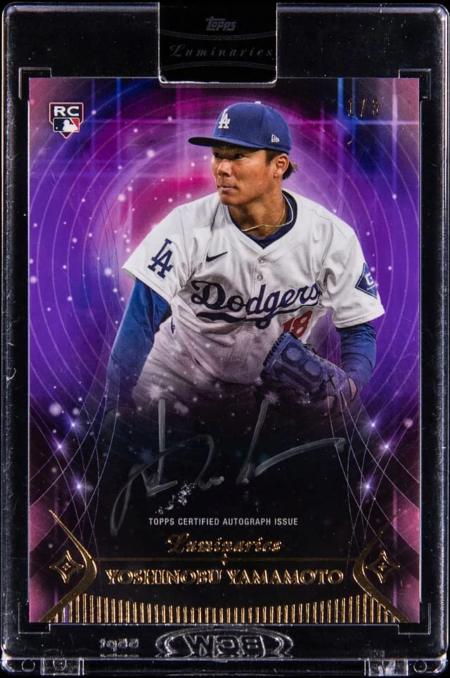 2024 Topps Yoshinobu Yamamoto Luminaries Spark of Light Autograph #SLA-YY card image