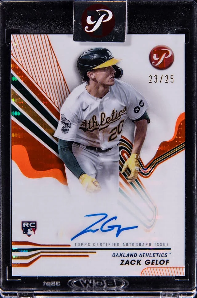 2024 Topps Zack Gelof Pristine Autograph Blue Refractor #PA-ZG card image