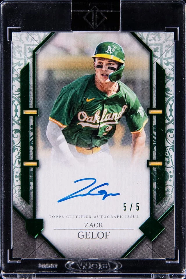 2024 Topps Zack Gelof Transcendent Collection Showcase Autograph #RSA-ZG2 card image