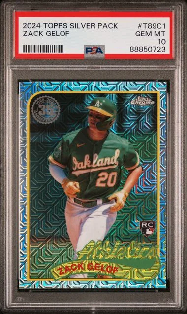 2024 Topps Zack Gelof Silver Pack 1989 Chrome Promo #T89C1 card image