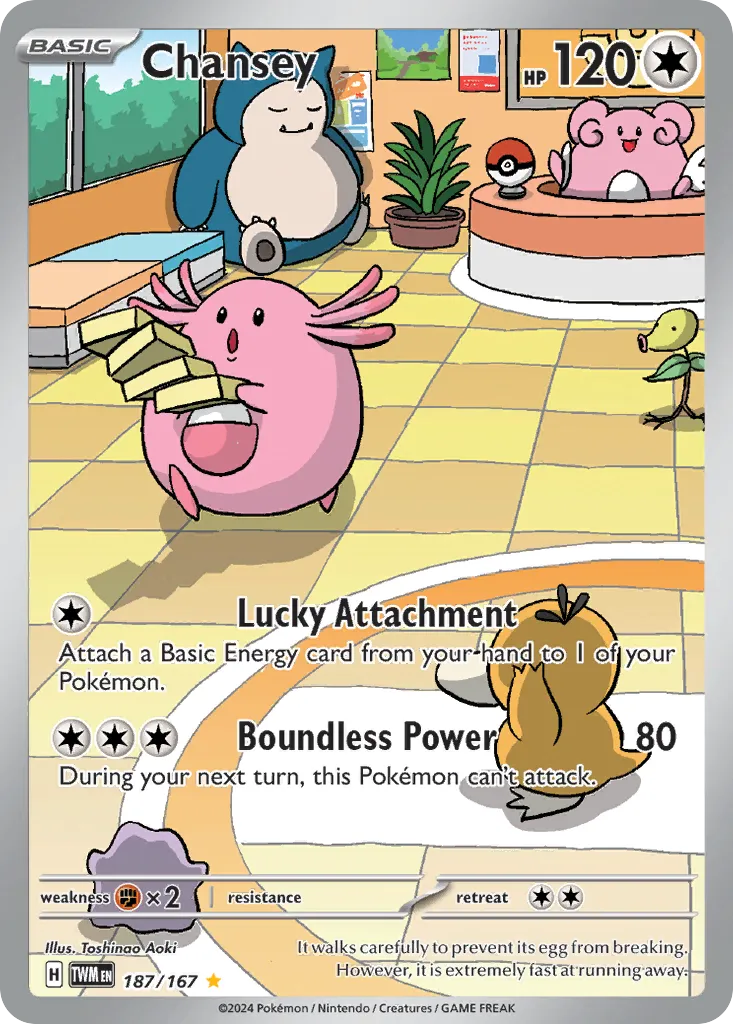 2024 Twilight Masquerade Chansey #133/167 Common card image