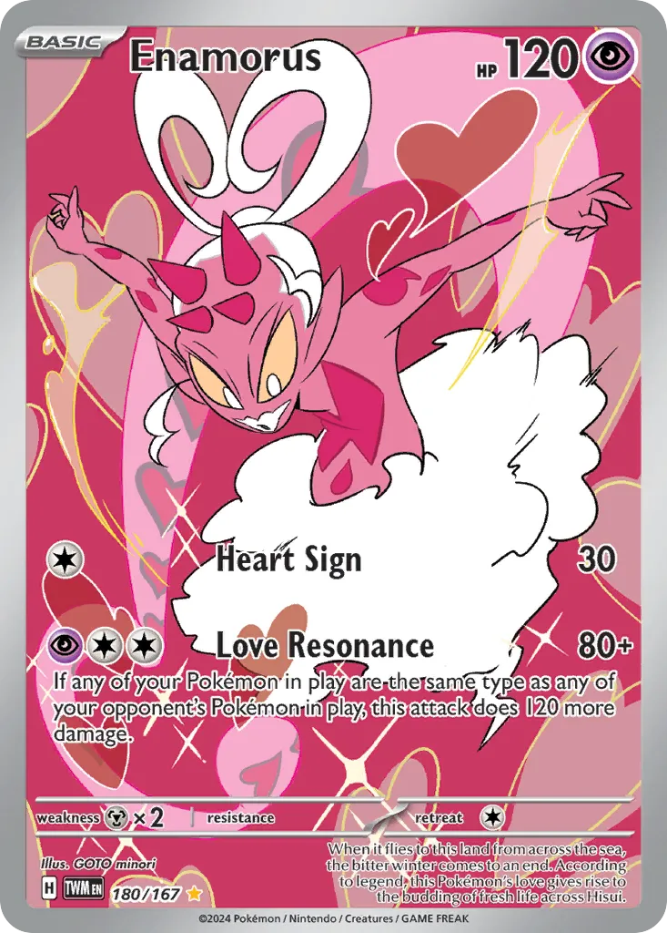 2024 Twilight Masquerade Enamorus #180/167 Illustration Rare card image