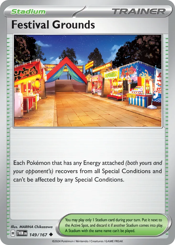 2024 Twilight Masquerade Festival Grounds #149/167 Uncommon card image