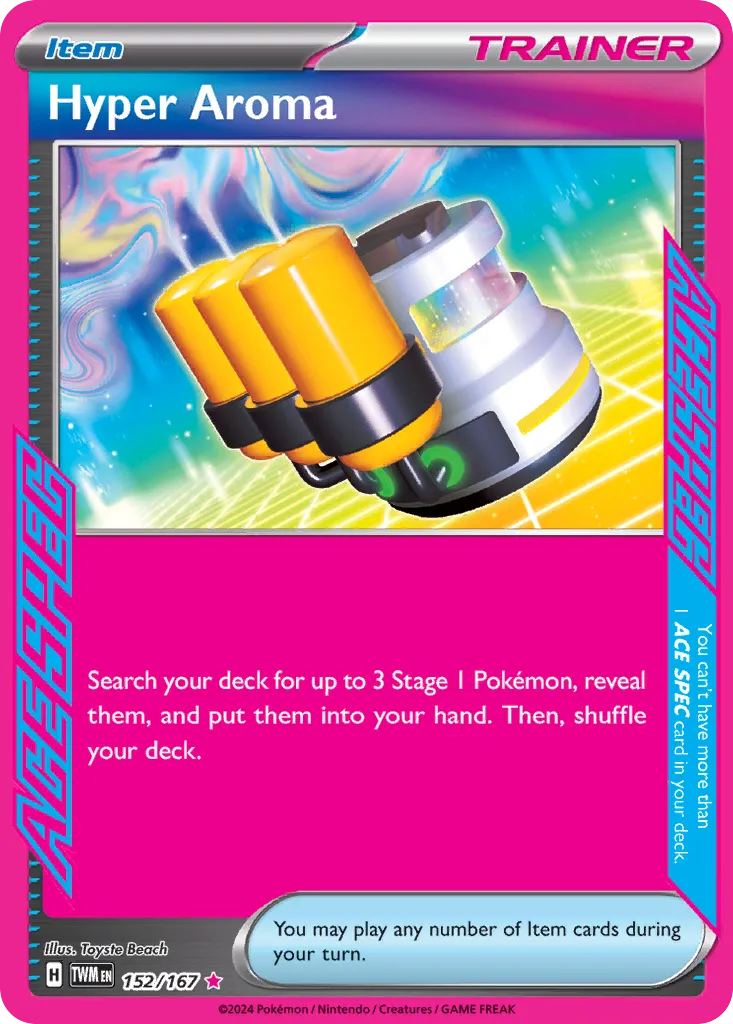 2024 Twilight Masquerade Hyper Aroma #152/167 ACE SPEC Rare card image