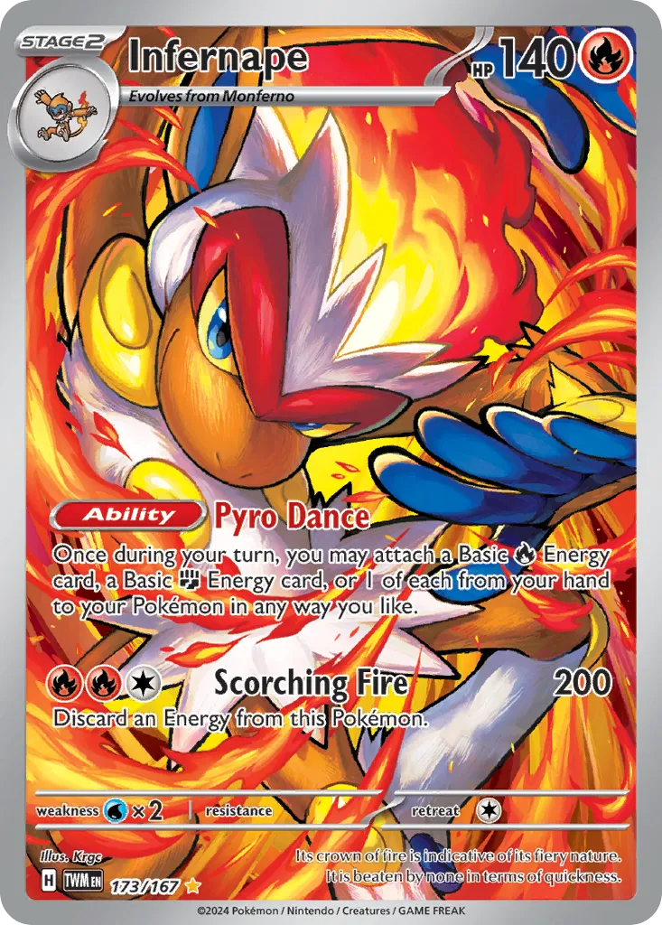 2024 Twilight Masquerade Infernape #033/167 Rare card image
