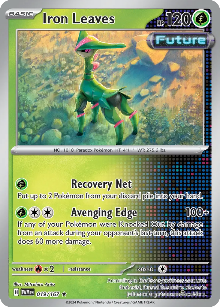 2024 Twilight Masquerade Iron Leaves #019/167 Rare card image