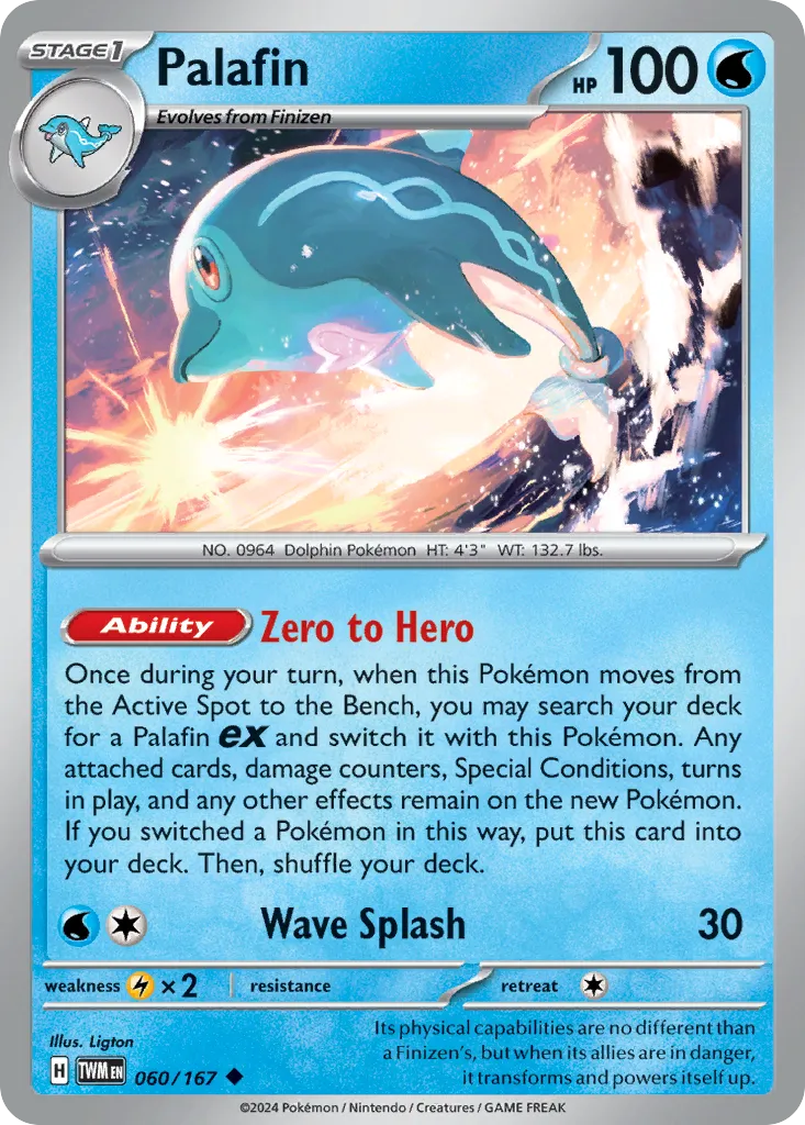 2024 Twilight Masquerade Palafin #060/167 Uncommon card image