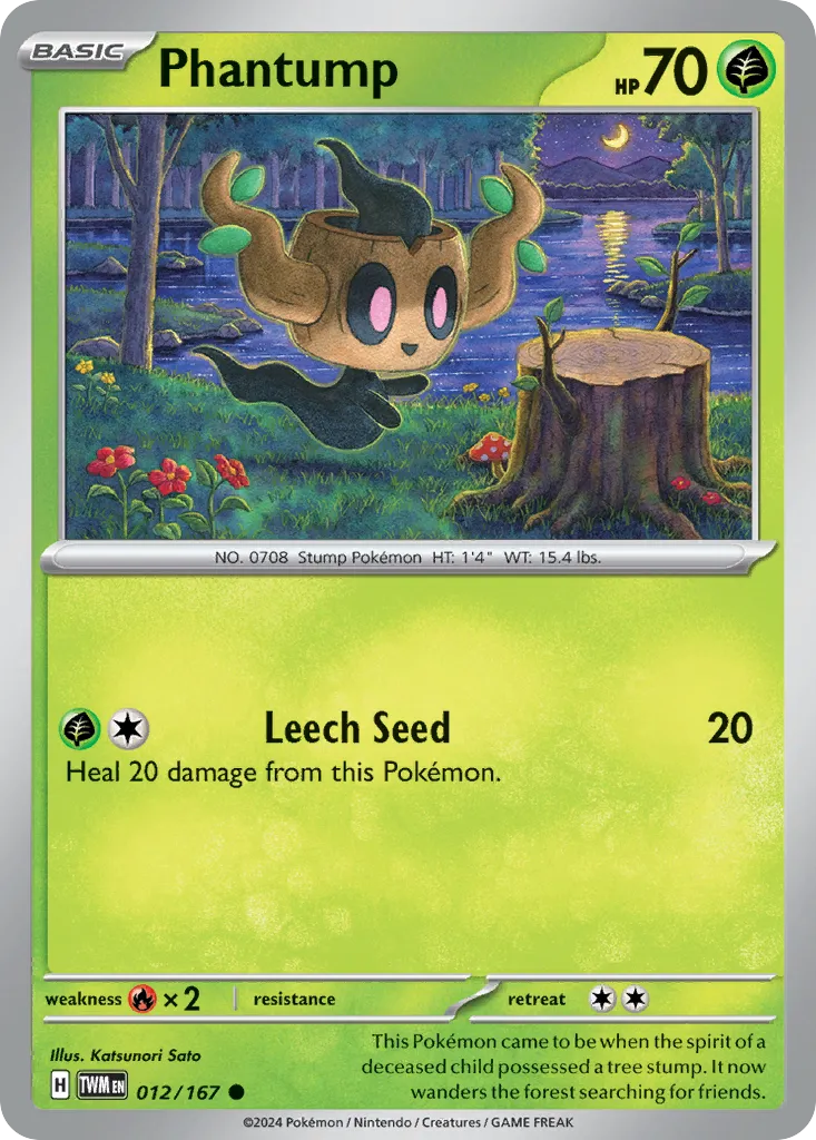 2024 Twilight Masquerade Phantump #012/167 Common card image