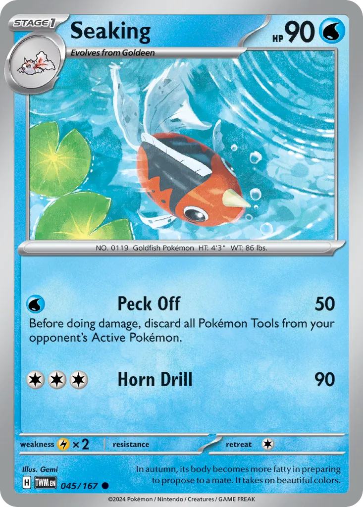 2024 Twilight Masquerade Seaking Common #045/167 Common card image