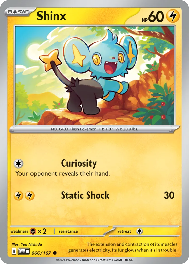 2024 Twilight Masquerade Shinx Common #066/167 Common card image