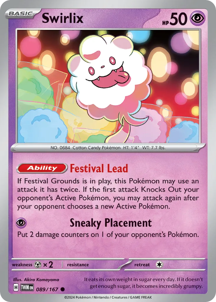 2024 Twilight Masquerade Swirlix #089/167 Common card image