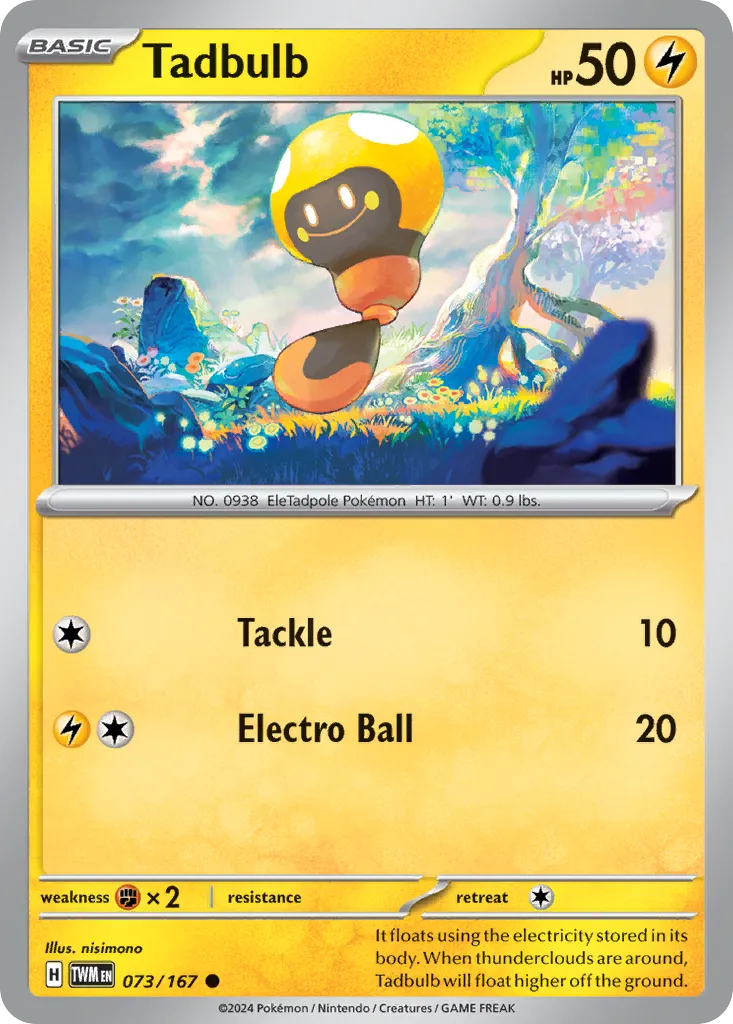 2024 Twilight Masquerade Tadbulb Common #073/167 Common card image