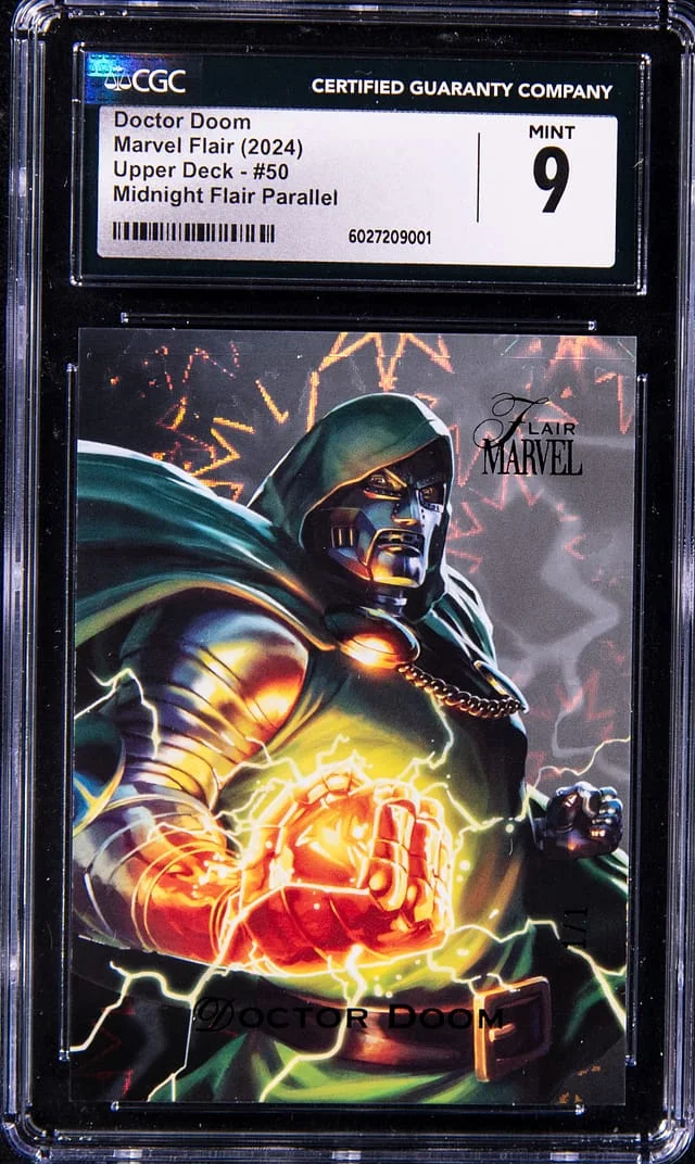 2024 Upper Deck Doctor Doom Marvel Flair Midnight Flair #50 card image