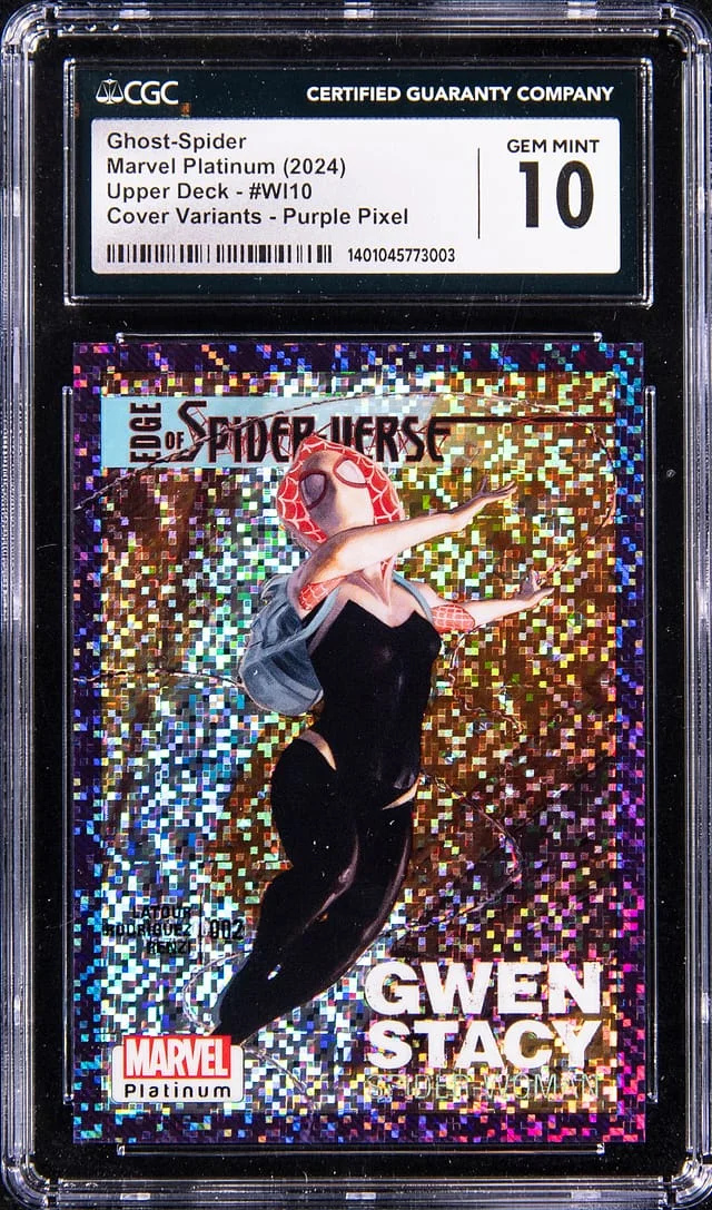 2024 Upper Deck Ghost Spider Marvel Platinum Cover Variants Purple Pixel #WI-10 card image