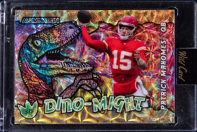 2024 Wild Card Alumination Dino-Might Patrick Mahomes II - Wild Card Encased #AD-PM3 card image