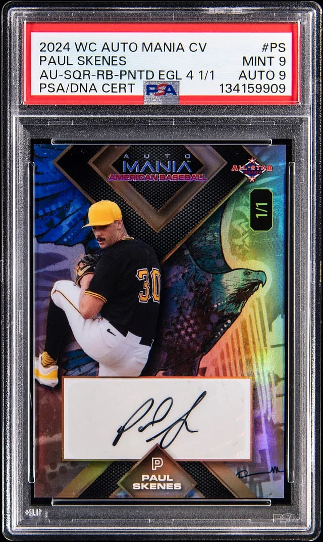 2024 Wildcard Auto Mania Clearview National Exclusive AU-SQR-RB-PNTD EGL 4 Paul Skenes #AMASQA-PS card image