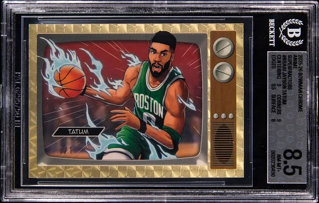 2025-26 Bowman Chrome Jayson Tatum Anime SuperFractor #NBA-A1 card image