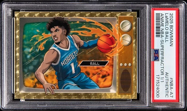 2025-26 Bowman Chrome LaMelo Ball Anime SuperFractor #NBA-A7 card image