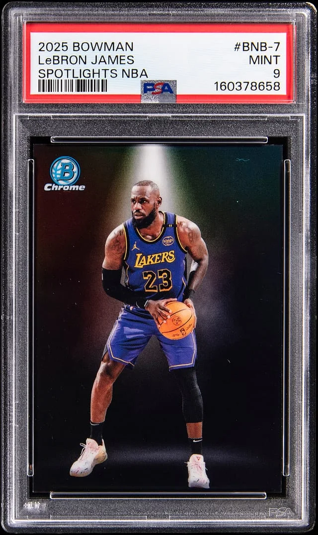 2025-26 Bowman Chrome LeBron James Spotlights NBA #BNB-7 card image