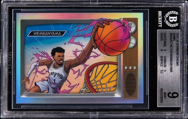 2025-26 Bowman Chrome Victor Wembanyama Anime #BNA-A17 card image