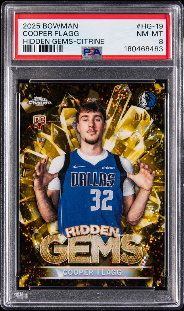 2025-26 Bowman Cooper Flagg Hidden Gems Citrine #HG-19 card image