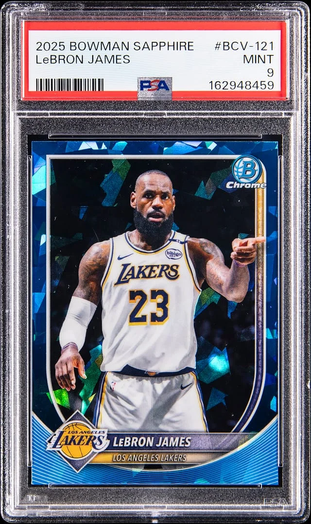 2025-26 Bowman LeBron James Sapphire #BCV-121 card image
