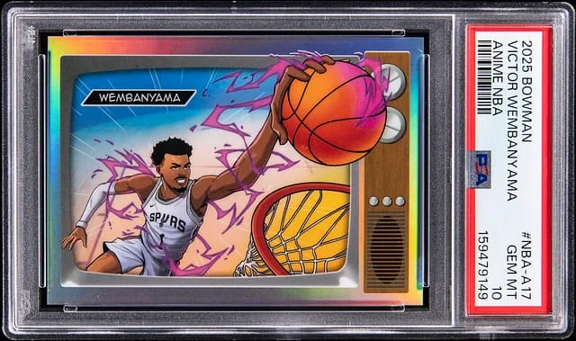 2025-26 Bowman Victor Wembanyama Anime NBA #NBA-A17 card image