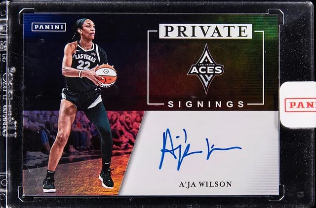 2025-26 Panini A'ja Wilson WNBA Private Signings #PS-AJW card image