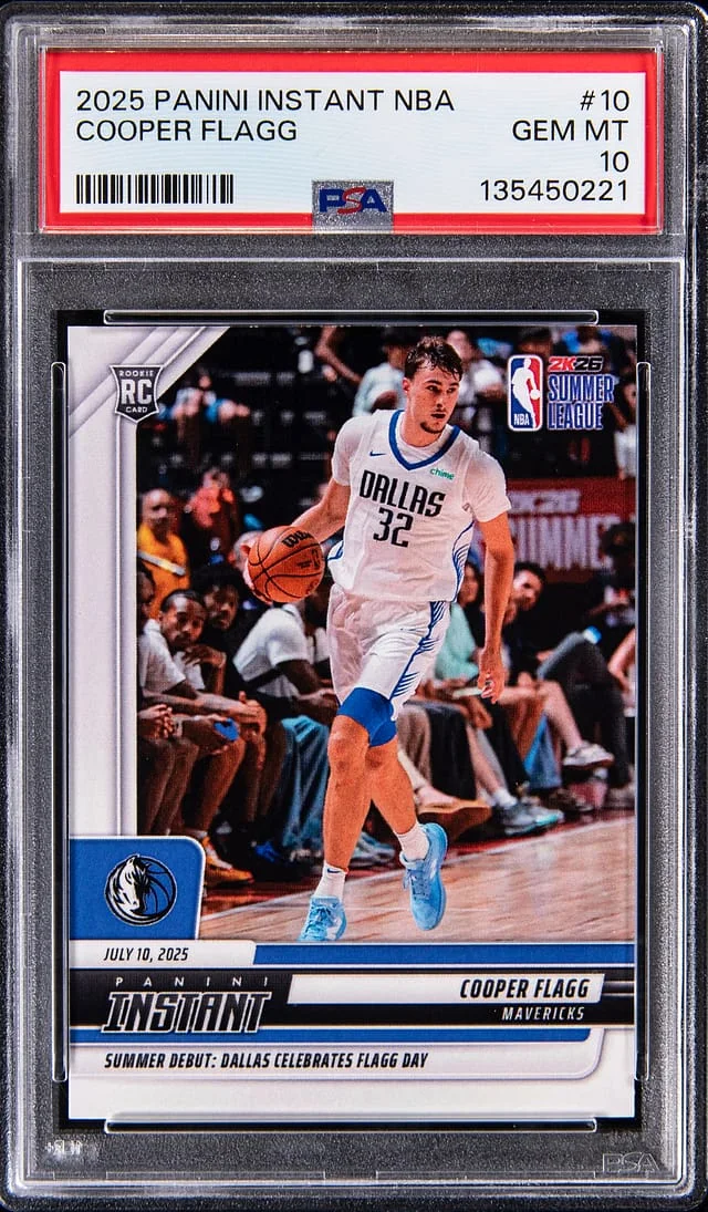 2025-26 Panini Cooper Flagg Instant NBA #10 card image