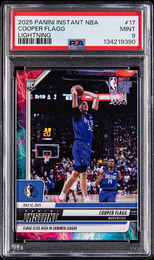 2025-26 Panini Cooper Flagg Instant NBA Lightning #17 card image